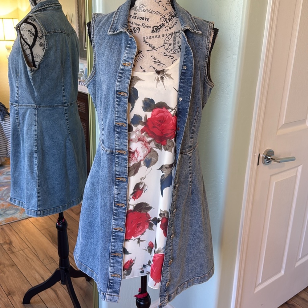 Mango Collared Denim Shirt Dress! - Picture 8 of 9